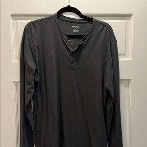 Bonobos Men's Charcoal Long Sleeve Henley